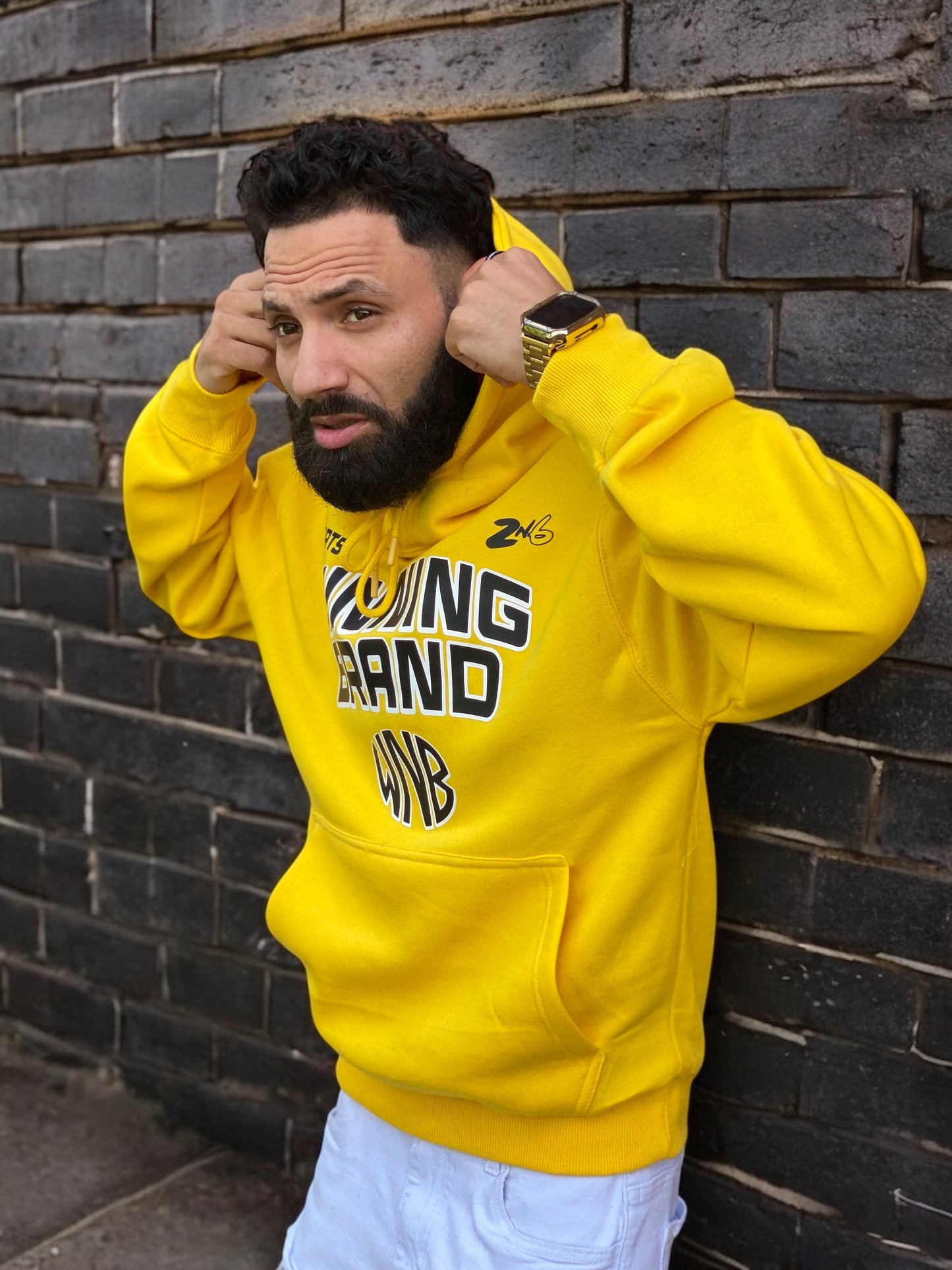 Yellow Color Rush Winning Brand Hoodie