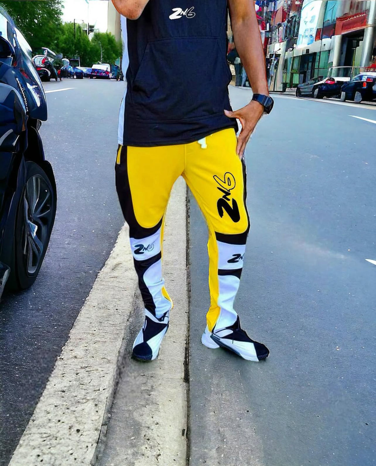 2n6 Gold Sport Track Pants