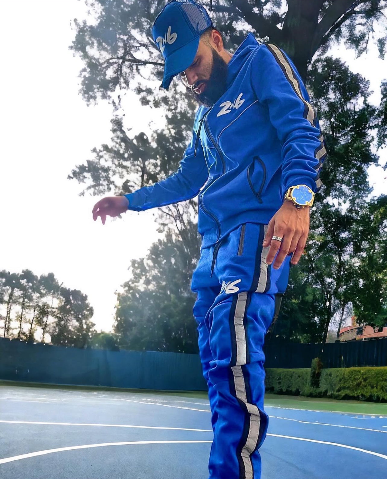 Electric Blue Winning Brand Sweatsuit