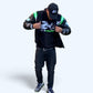 Neon Green Classic Varsity Jacket
