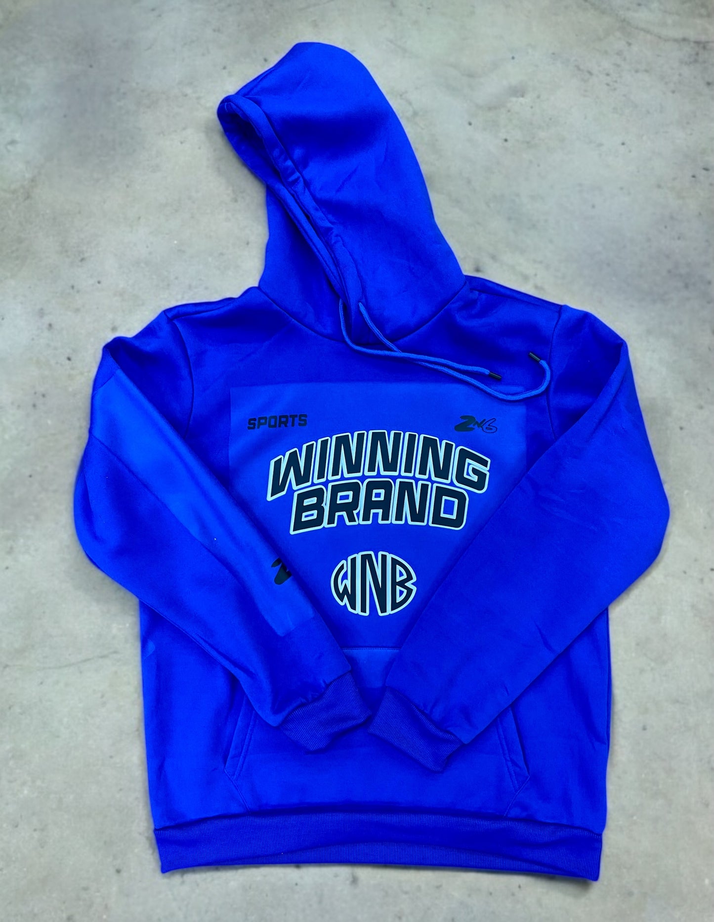 Electric Blue Winning Brand Hoodie