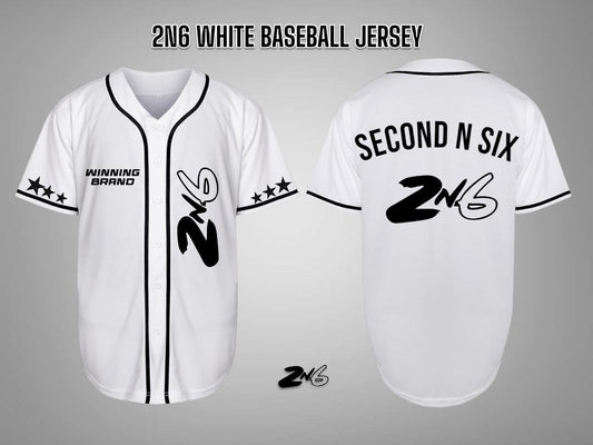 2N6 Sport White Baseball Jersey